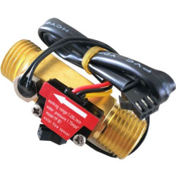Mosazný průtokoměr s termistorem YF-B7 M8 1/2” 1-25l/min