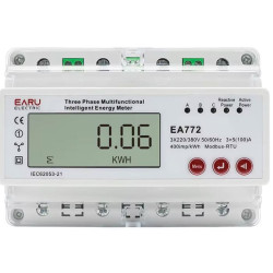 Elektroměr EA772 3 fázový na DIN lištu, multifunkční s RS485