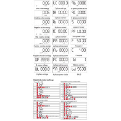 Elektroměr EA772 3 fázový na DIN lištu, multifunkční s RS485