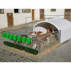 krmny zavesny zlab pro skot kone ovce a kozy kerbl 3268 100x35x24cm 42l 10