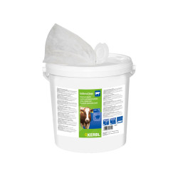 Vlhčené utěrky na vemena KERBL 15815 UDDEROCLEAN 20x20 cm, 1000 útržků, kbelík s víkem