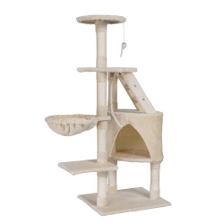 Škrabadlo pro kočky s více úrovněmi a hračkami - Rosalia, 49x40x118 cm