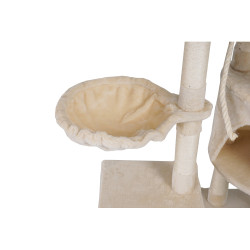 Škrabadlo pro kočky s více úrovněmi a hračkami - Rosalia, 49x40x118 cm