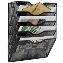 Nástěnný organizér na dokumenty, 5 police