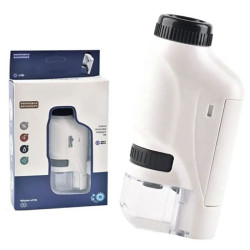 Vzdělávací mikroskop pro děti 60x, 120x, bílý