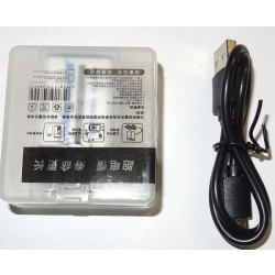 Nabíjecí baterie Li-ion 9V 420mAh 6F22, Doblepow, napájení USB-C