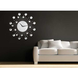 Nástěnné hodiny 30cm, stříbrné