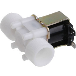 Elektromagnetický ventil 24V na vodu plastový, příruby G3/4”, NC