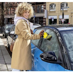 Rozmrazující elektrická škrabka na okna, USB, 3000 mAh, 11W, žlutočerá