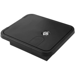 Karavanové dvířka uzamykatelné 195x165mm - černé