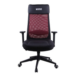 Marvo Kancelářská židle MAXIMUS, černá, prodyšná záda