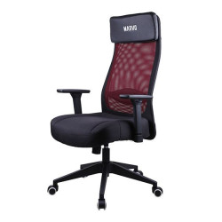 Marvo Kancelářská židle MAXIMUS, černá, prodyšná záda