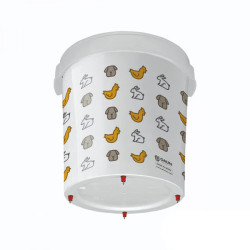 Napájecí kýbl s vertikálními niply, 32 litrů