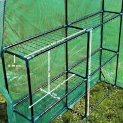 Fóliovník Mirka, 143 x 143 x 195 cm