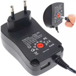 Napáječ, síťový adaptér MANUAL SY8-30W, 3-12V/2,5A +USB 5V/2,1A
