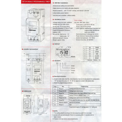 Spínací hodiny THC15A na DIN lištu, napájení 12VAC nebo DC