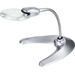 Stolní lupa s podstavcem, 110mm, napájení 3x LR54, bifokální