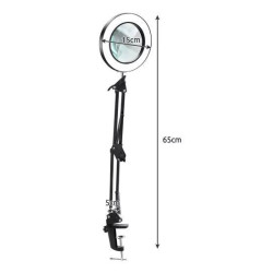 Stolní lupa, 32 LED, USB, černá, Izoxis 23893