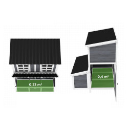 Kurník Tampere – prostorný kurník pro 4–6 slepic