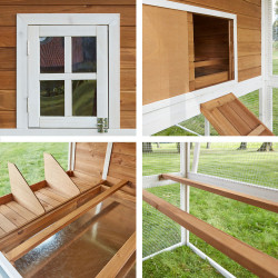 Dřevěný kurník IZMIR, 2000x1200x900 mm