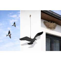 PLAŠIČ ptáků  385 mm + závěs a otočný obrtlík