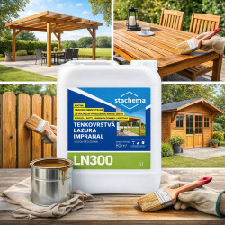 IMPRANAL lazurovací lak slabovrstvý - teak 5l