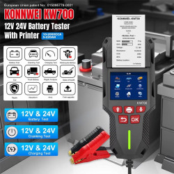 Tester baterií s tiskárnou KONNWEI KW700