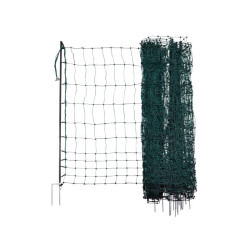 Síť premium nevodivá pro drůbež 106 cm, 2 hroty, 50 m, zelená
