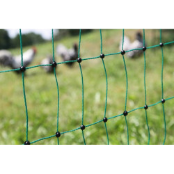 Síť premium nevodivá pro drůbež 106 cm, 2 hroty, 50 m, zelená