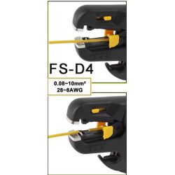 Kleště odizolovací FS-D4 pro kabel 0,25-10mm2