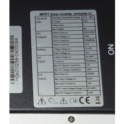 Hybridní měnič napětí APS2000-12, DC/AC 12V/2000W,regulátor MPPT