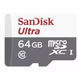Paměťová karta SANDISK SDSQUNS-064G-GN3MN micro SDHC 64GB CL10 s adaptérem