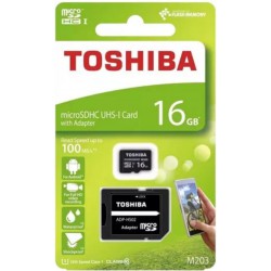 Karta paměťová TOSHIBA micro SD UHS-I 16 GB s adaptérem