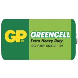 Baterie D (R20) Zn-Cl GP Greencell - 1 kus