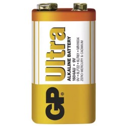 Baterie 6F22 (9V) alkalická GP Ultra Alkaline 9V