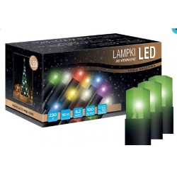 LED osvětlení vnitřní - klasická, zelená, 10 m