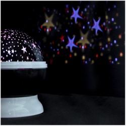 Koule vánoční SOLIGHT 1V220 projekční, multicolor, 9 režimů, otáčení, USB, 4x AAA