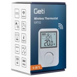 Termostat GETI GRT02 bezdrátový