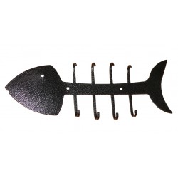 HARMONY věšák na klíče ve tvaru snědené ryby (290 x 120 mm) SN