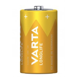 Alkalická baterie Varta Longlife, typ D, 33 mm, sada 2 ks