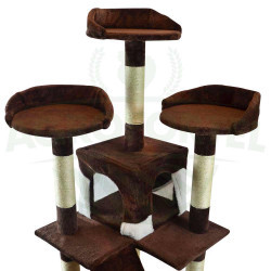 Kočičí škrabadlo H3 - Hnědo-béžové