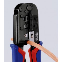 Knipex Netzwerk Werkzeug 97 51 10 krimpovací kleště modulární zástrčky (zástrčky Western) , RJ11, RJ12, RJ45