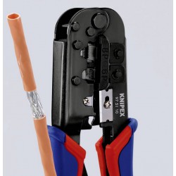 Knipex Netzwerk Werkzeug 97 51 10 krimpovací kleště modulární zástrčky (zástrčky Western) , RJ11, RJ12, RJ45