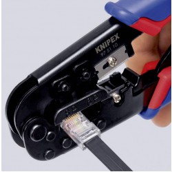 Knipex Netzwerk Werkzeug 97 51 10 krimpovací kleště modulární zástrčky (zástrčky Western) , RJ11, RJ12, RJ45