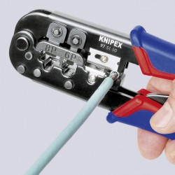 Knipex Netzwerk Werkzeug 97 51 10 krimpovací kleště modulární zástrčky (zástrčky Western) , RJ11, RJ12, RJ45