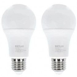 Žárovka LED E27 12W A60 bílá teplá RETLUX REL 21 2ks
