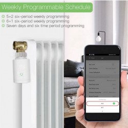 Smart termostatická hlavice MOES ZTRV-368 ZigBee Tuya