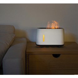 Hütermann flame aroma difusér s efektem plamene- Bílý